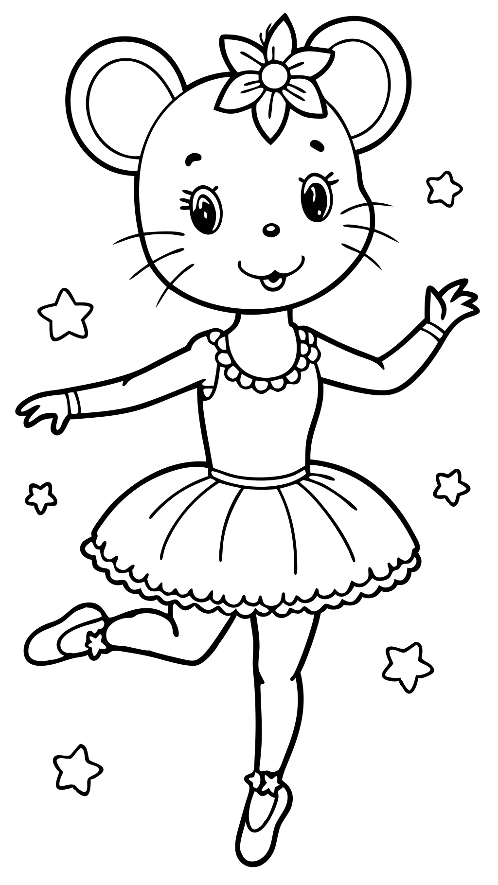 Páginas para colorear de Angelina Ballerina